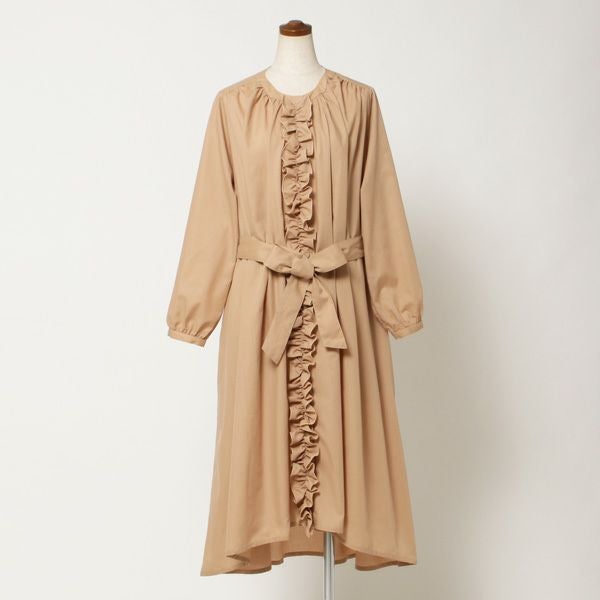 outlet】リボン付フロントフリルシャツワンピース | ＆ LOVE CLOSET