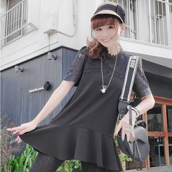 outlet】レースコンビペプラムチュニック | ＆ LOVE CLOSET