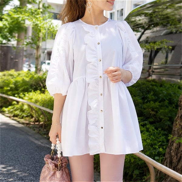 outlet】ふりふりふりるのフェミニンブラウス | ＆ LOVE CLOSET