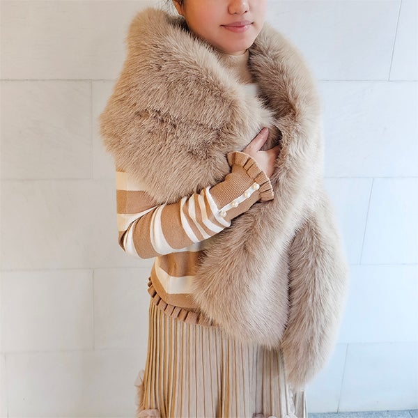 outlet】【SELECT】エコファーボリュームマフラー | ＆ LOVE CLOSET