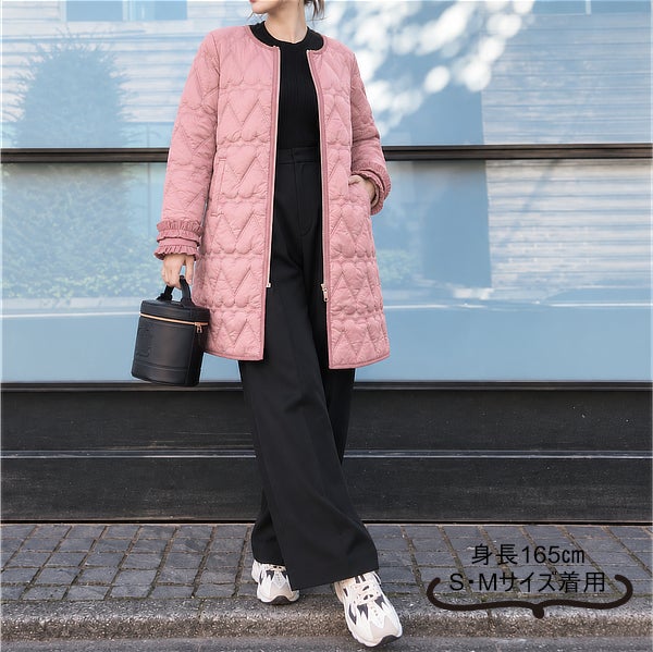 ハートキルトの2WAY撥水ふりるコート | ＆ LOVE CLOSET