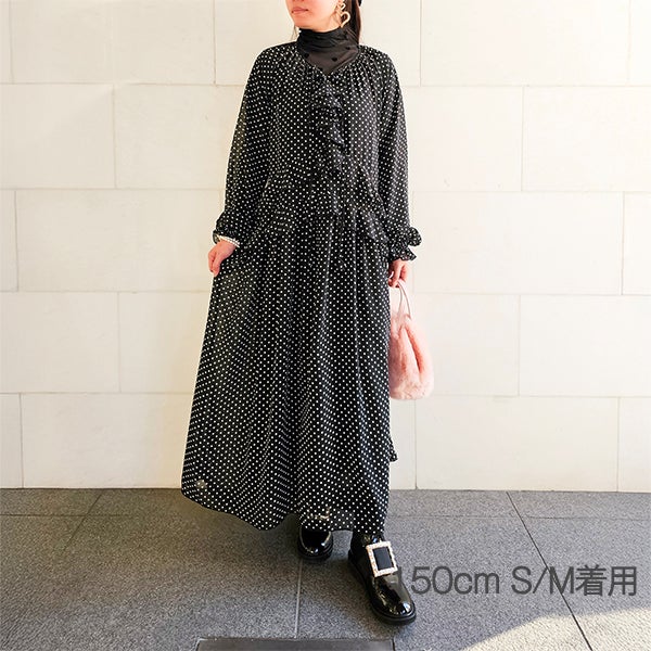 私が主役♪ドットシフォンワンピース | ＆ LOVE CLOSET