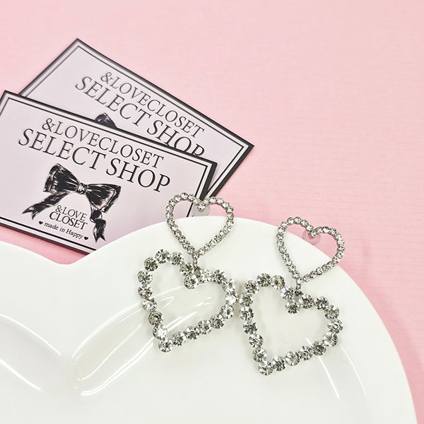 SELECT】きらきらハートのピアス | ＆ LOVE CLOSET
