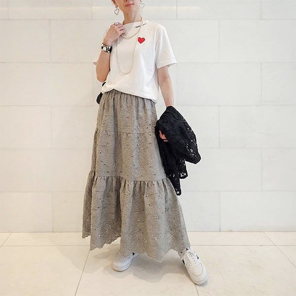 SELECT】コットンレースティアードスカート | ＆ LOVE CLOSET